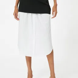 Koton Color-Block Flared Knee Length Skirts-picture-20