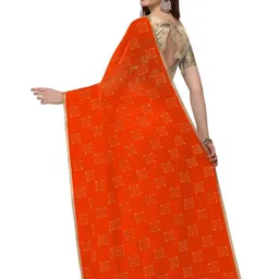 REDFISH Printed Bollywood Chiffon Saree image 3