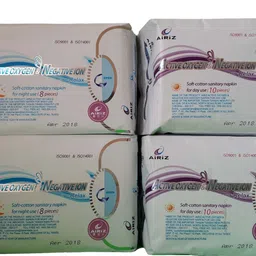 tiens AIRIZ ACTIVEOXYGEN & NEGATIVEION SOFT COTTEN SANITARY NAPKIN PAD (PACK OF 4) Sanitary Pad-picture-37
