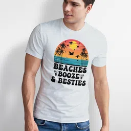 Seekbuylove Men Bio Finish Graphic Printed Pure Cotton T-shirt image 4