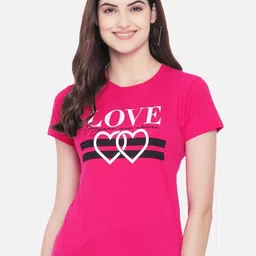 Dreambe Women Typography Printed T-shirt image 3