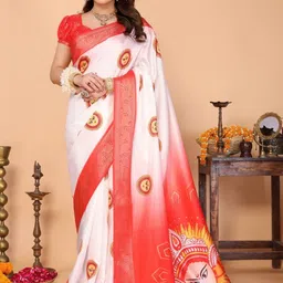 MAHARANI COUTURE Ethnic Motifs Banarasi Saree image 4