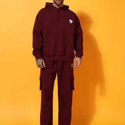 GRIFFEL Men Mid-Rise Printed Oversized Fit Tracksuits-picture-21