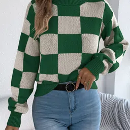 StyleCast x Revolte Women Colourblocked Turtle Neck Pullover-image-80