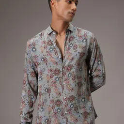 Banana Club Men Classic Floral Opaque Printed Casual Shirt-picture-19