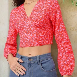 DressBerry Dainty Darling Floral Crop Top image 1