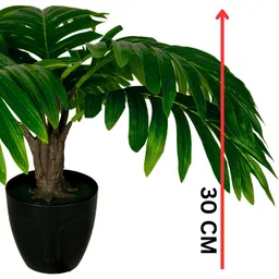 Dekorly Black Plastic Artificial Flowers & Plants With Pot image 3