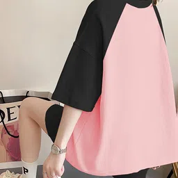 JC Mode Printed Round Neck T-shirt With Shorts Co-Ords image 4