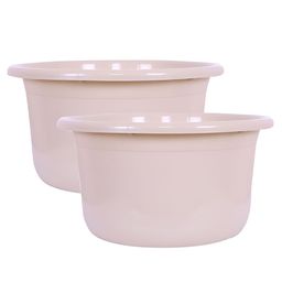 RUBOXA Beige 2 piece Solid Plastic Bath Accessories Set-picture-29