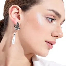 Beenth & Doneth Rose Gold Plated Butterfly Earrings image 5