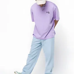 BDSQUARE Just Chill Shin Chan Printed Round Neck Pure Cotton Oversized T-shirt image 4