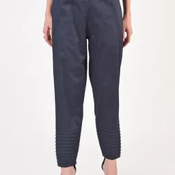 Moda Rapido Women Pure Cotton Pintex Pant with Pockets-picture-36