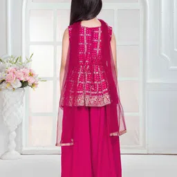 Tiny Kingdom Girls Top With Palazzos & Dupatta image 4