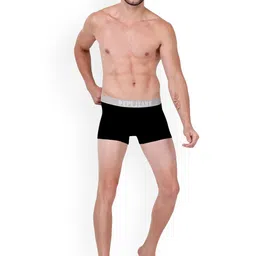 Pepe Jeans Cotton Mid-Rise Trunk OPT07-01-BLK image 4