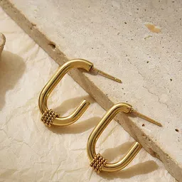 StyleCast Contemporary Half Hoop Earrings-picture-14
