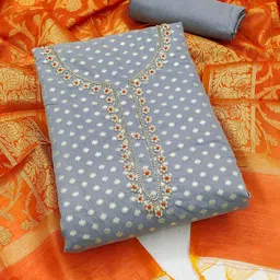 MANVAA Embellished Unstitched Dress Material-picture-38