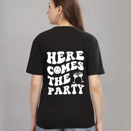 FALTU.CO Women Printed Drop-Shoulder Sleeves Pure Cotton T-shirt-picture-28