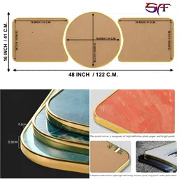 Aura Yellow & Gold-Toned 1 Piece Wood Religious Wall Paintings image 5