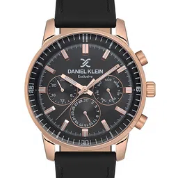 Daniel Klein Exclusive Men Patterned Dial & Leather Straps Analogue Watch DKX.1.13528-4-picture-24