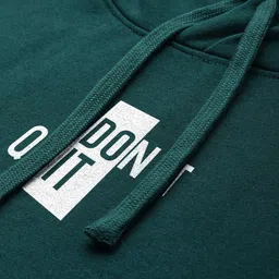 Mast & Harbour Men Anti Odour Typography Printed Hooded Sweatshirt image 5