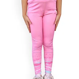 APPALUZO Girls Printed High Rise Ankle-Length Tights-picture-19