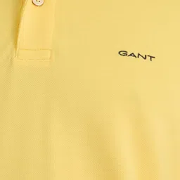 GANT Men Solid Polo Collar Pique Cotton T-shirt image 5