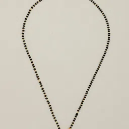 VIVAZS Gold-Plated Artificial Stones and Beads Mangalsutra image 3