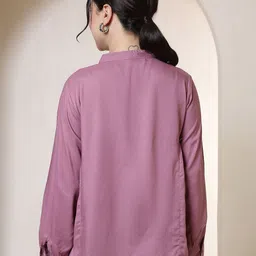 all about you Women Mandarin Collar Regular Top image 3