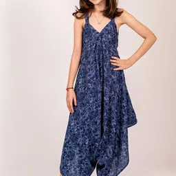 Pasha Girls Shoulder Straps Printed Culotte Jumpsuit-picture-33