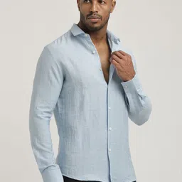 Blu MNKY Smart Spread Collar Slim Fit Casual Shirt image 3