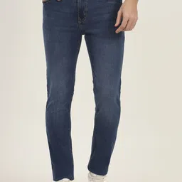 Greenfibre Men Slim Fit Light Fade Stretchable Jeans image 1