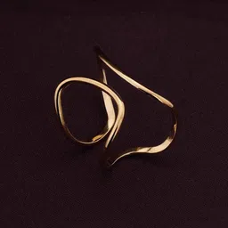 PALMONAS Gold-Plated Adjustable Finger Ring image 4