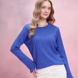 DressBerry Self design Striped Pullover image 5