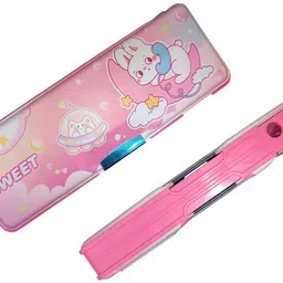 aswath Magnetic Pencil Box Rabit Art Plastic Pencil Box image 2