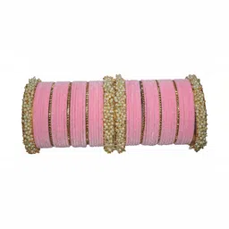 RENOY Set Of 58 Stones-Studded & Beaded Bangles-picture-19
