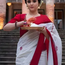 ADR CHIKANKARI Woven Design Silk Blend Handloom Banarasi Saree-picture-27