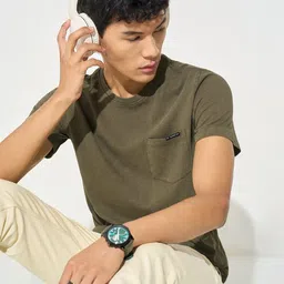 SF JEANS by Pantaloons Pockets Slim Fit T-shirt image 2