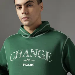 FCUK Embroidered Hooded Sweatshirt image 3