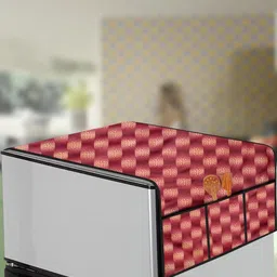 The Furnishing Tree Red PVC Air Conditioner Cover-picture-26