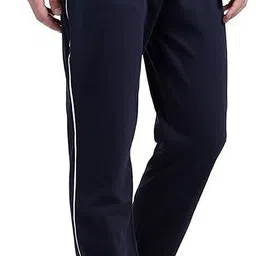 diwazzo Pack of 2 Men Printed Dark Blue, Dark Green Track Pants image 3