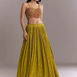 KALKI Fashion Embroidered Sequinned Ready to Wear Lehenga & Blouse With Dupatta image 2