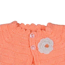 ayanfashion Peach Wool Jumper Dress image 5