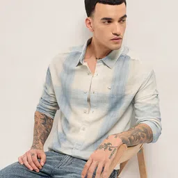 THE BEAR HOUSE Checked Relax Fit Cotton Casual Shirt-picture-25