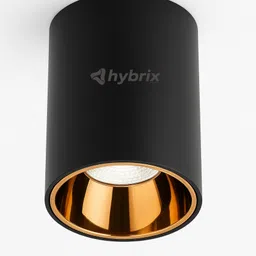 hybrix LED (18W) Rose Gold Indoor/Outdoor Surface Drum/Cylinder Light, Warm White, 1 Downlighter Ceiling Light Ceiling Lamp image 1