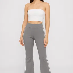 pater Women Striped Grey Track Pants image 2