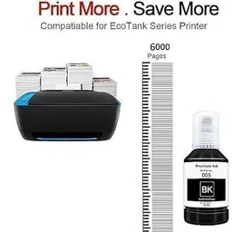tequo 005 Ink Black Refill Ink Bottle for Epson M2140, M1100, M1120, M1140 Printer Black Ink Toner image 4