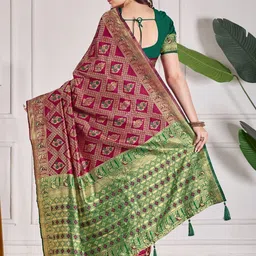 TINA FASHION Woven Design Zari Art Silk Banarasi Saree image 2
