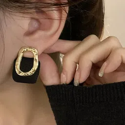 KRENOZ Gold-Plated Square Studs image 4