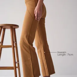 WiseLife Women High- Rise Ankle Length Flared Yoga Tights image 4