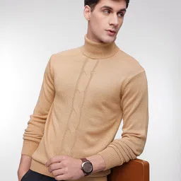 French Connection Cable Knit Turtle Neck Pullover Sweaters-picture-26